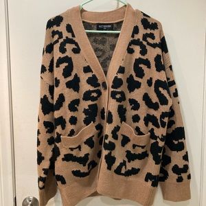 Kittenish leopard cardigan